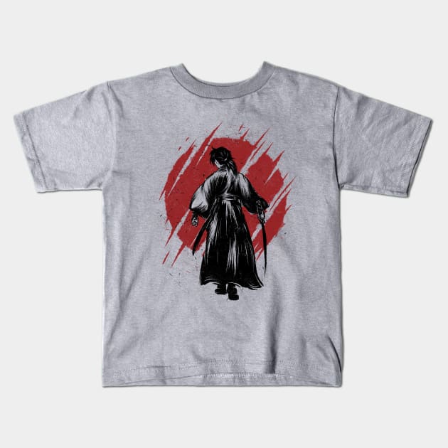 Hitokiri Battosai Japanese Samurai Kids T-Shirt by animate